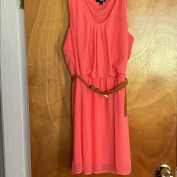 a.n.a Dresses & Skirts - Ana XL chiffon peach belted dress
